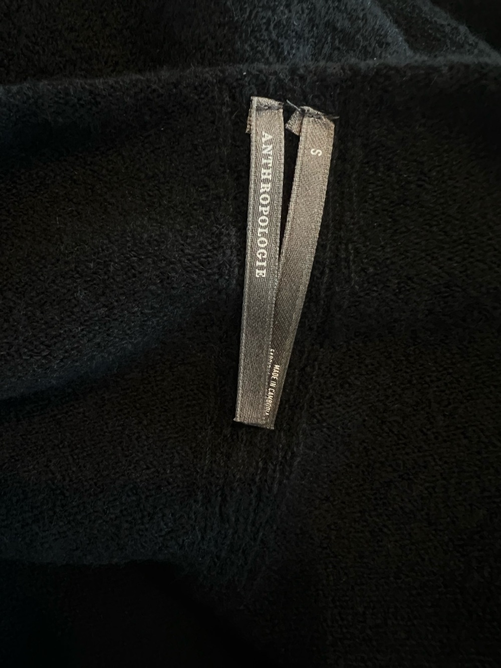 Anthropologie Haley Boatneck Sweater Wool Blend Long Sleeve New Black Small - Picture 13 of 15